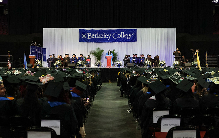 Berkeley Commencement sea of graduation caps