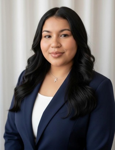 A photo of a professional woman in a business suit.