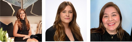 Headshots of Tina Outieri, Melissa Fotusky, and Kathy Lopez.