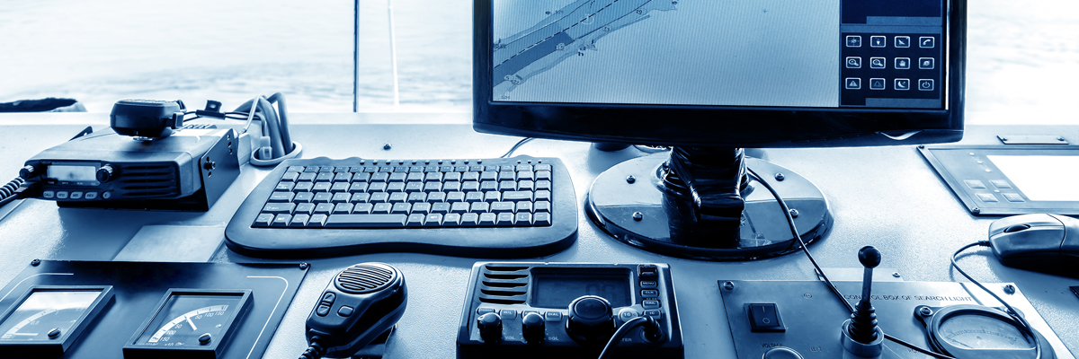 Image of a computer and radio station