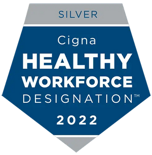 Cigna Healthy Workforce Designation Seal 2022