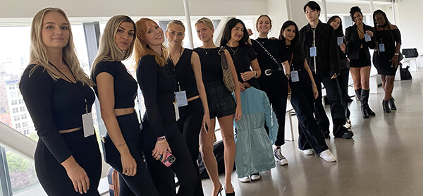 Berkeley college students in the New York fashion week event