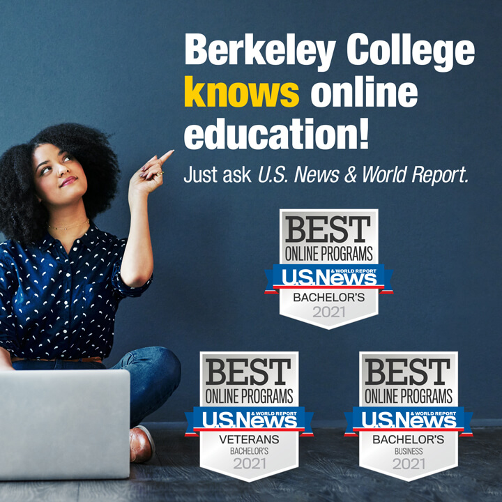 image of girl showing the three Berkeley us news report badges 2021 mobile image