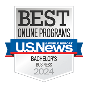 U.S. News and World Report logo for Best Online business Program