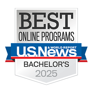 U.S. News and World Report logo for Best Online Bachelor's Program