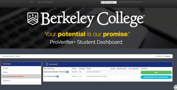 proed Berkeley screenshot of portal page