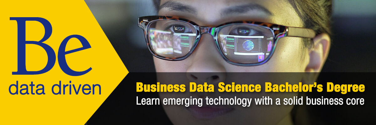 Be data driven Business Data Science Bachelor's Degree. Learn emerging technology with a solid business core.