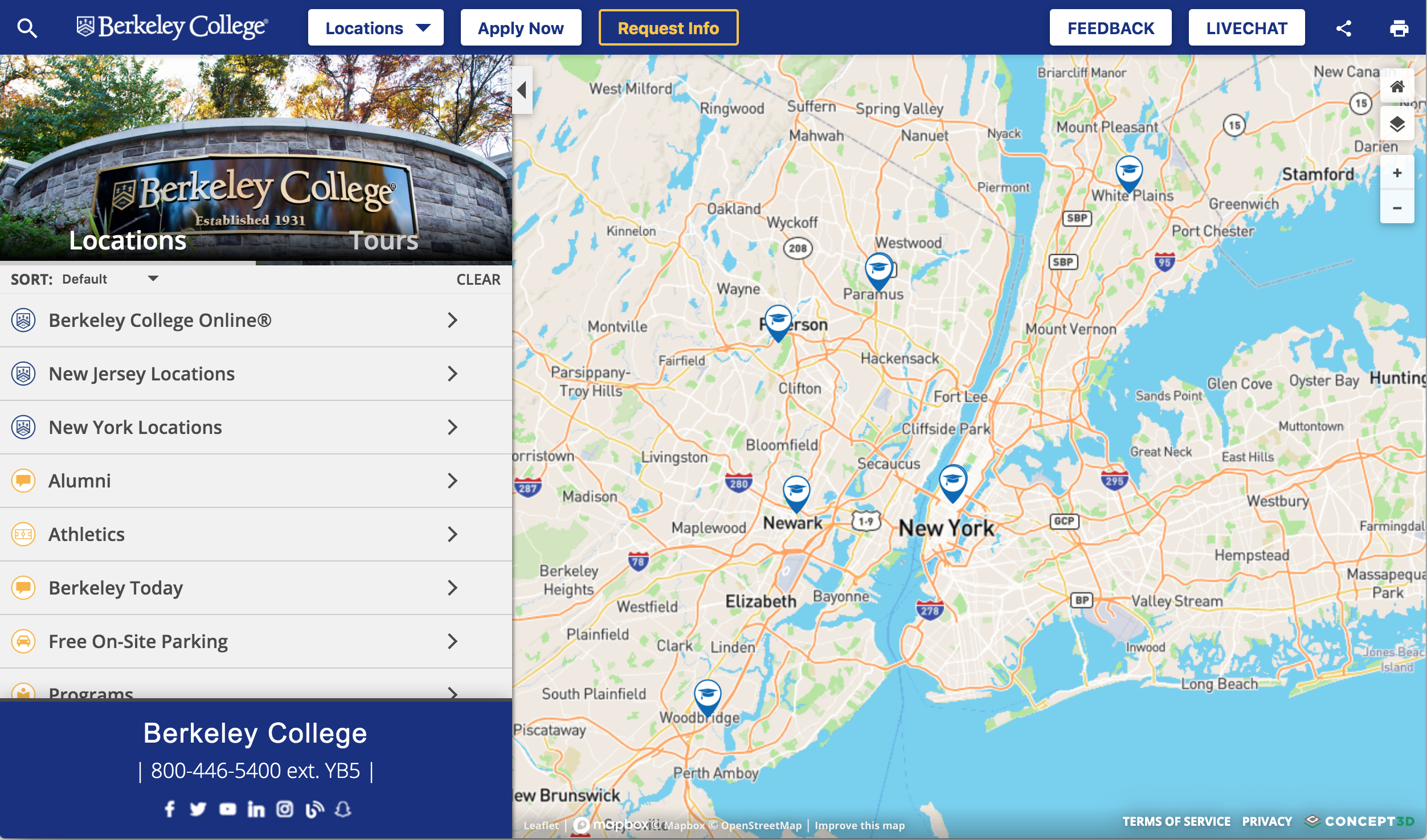 Image of campus map platform