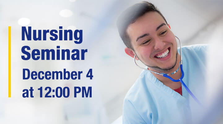 Nursing seminar banner December 2, 2021 at 6:00 pm