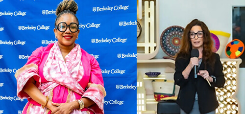 Image of Busie Matsiko, President of the NYACC, and Linda Mauro, COO Berkeley College, NY