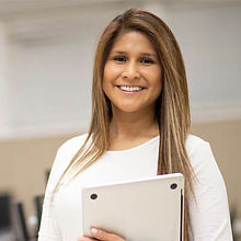 Female Graduate smiling 