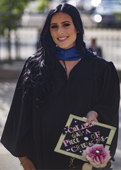 Zilpa Rizzo at graduation
