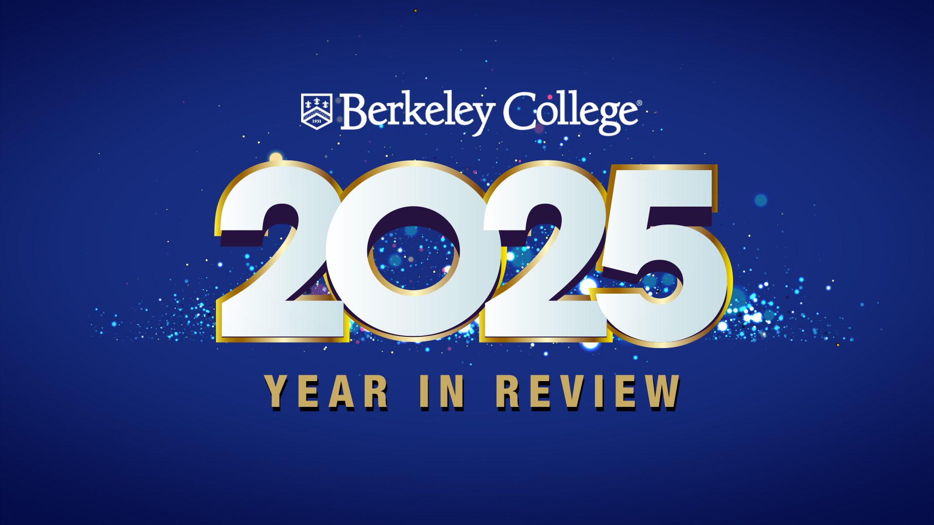 Year in Review 2025 in sparkle letters