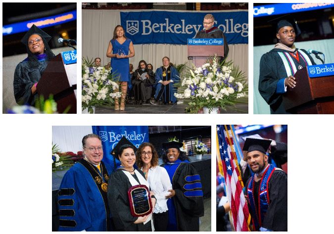 Images of students at Commencement