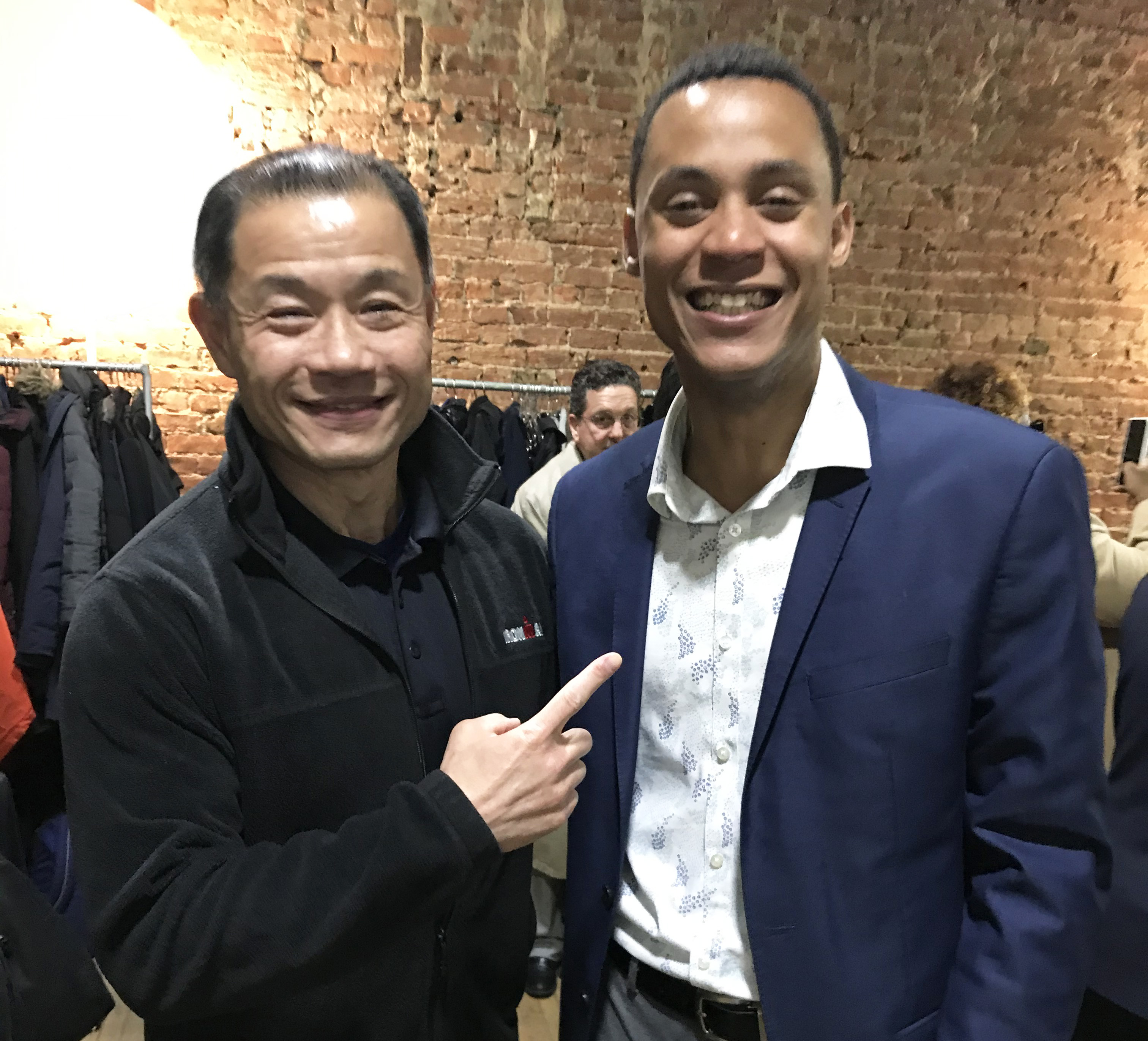 Jeffrey Mejia and Senator Liu