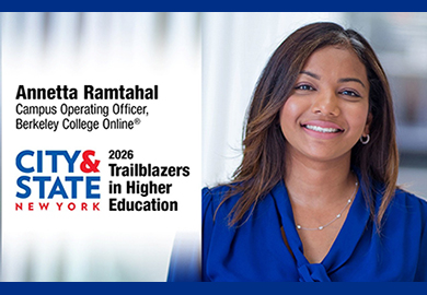 Portrait of Annetta Ramtahal, Campus Operating Officer at Berkeley College Online, featured in City & State New York 2026 Trailblazers in Higher Education.