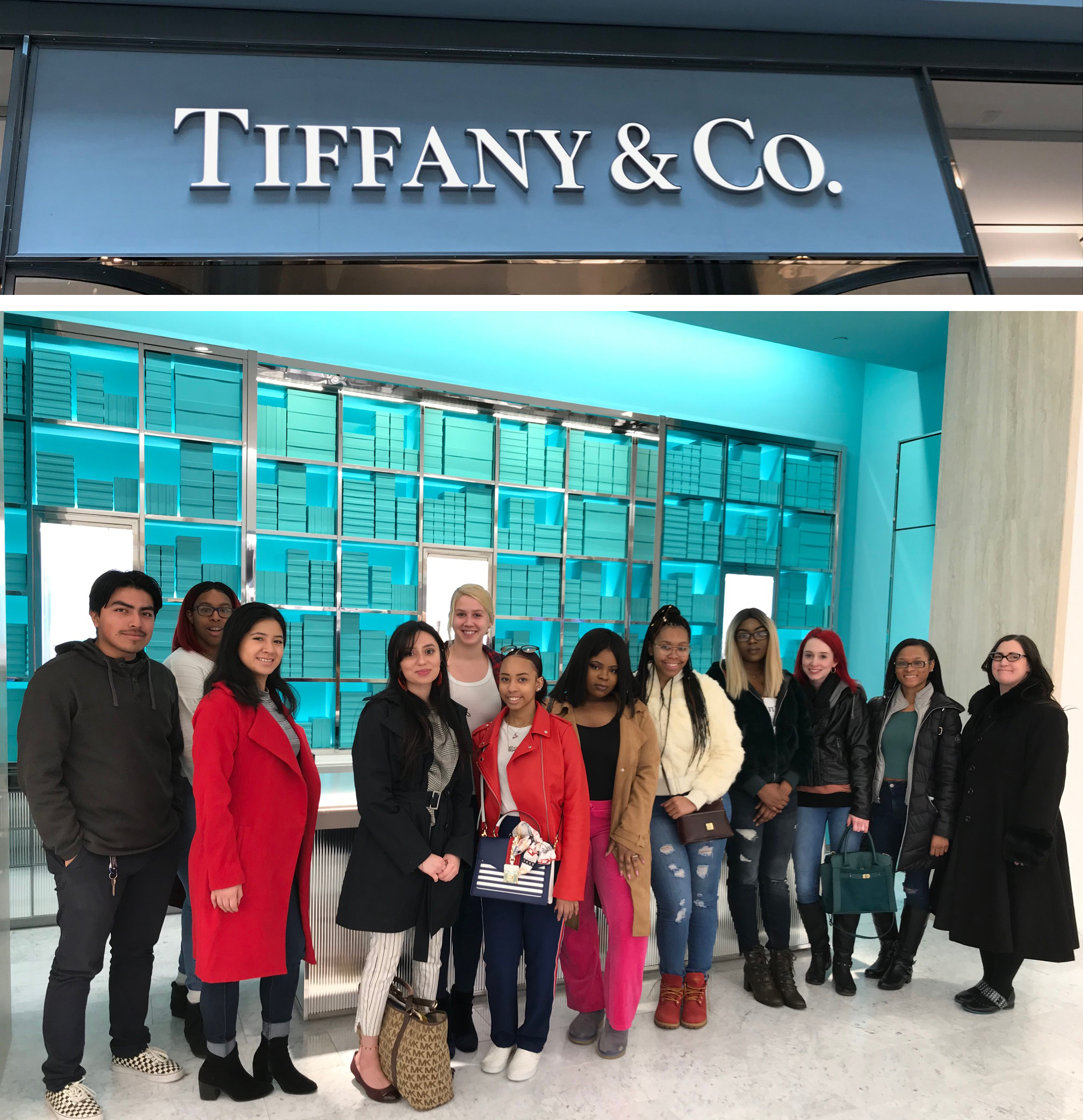 Studnents visit Tiffany and Co