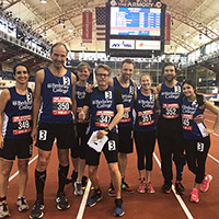 Berkeley runners at Armory indoor marathon 