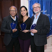 Faculty with awards at Faculty Awards dinner